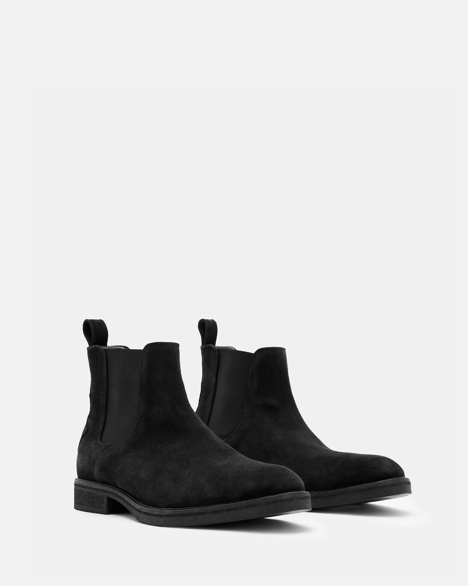 Creed Suede Chelsea Boots Black ALLSAINTS