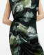 Isa Silk Blend Camo Print Midi Dress  large image number 4