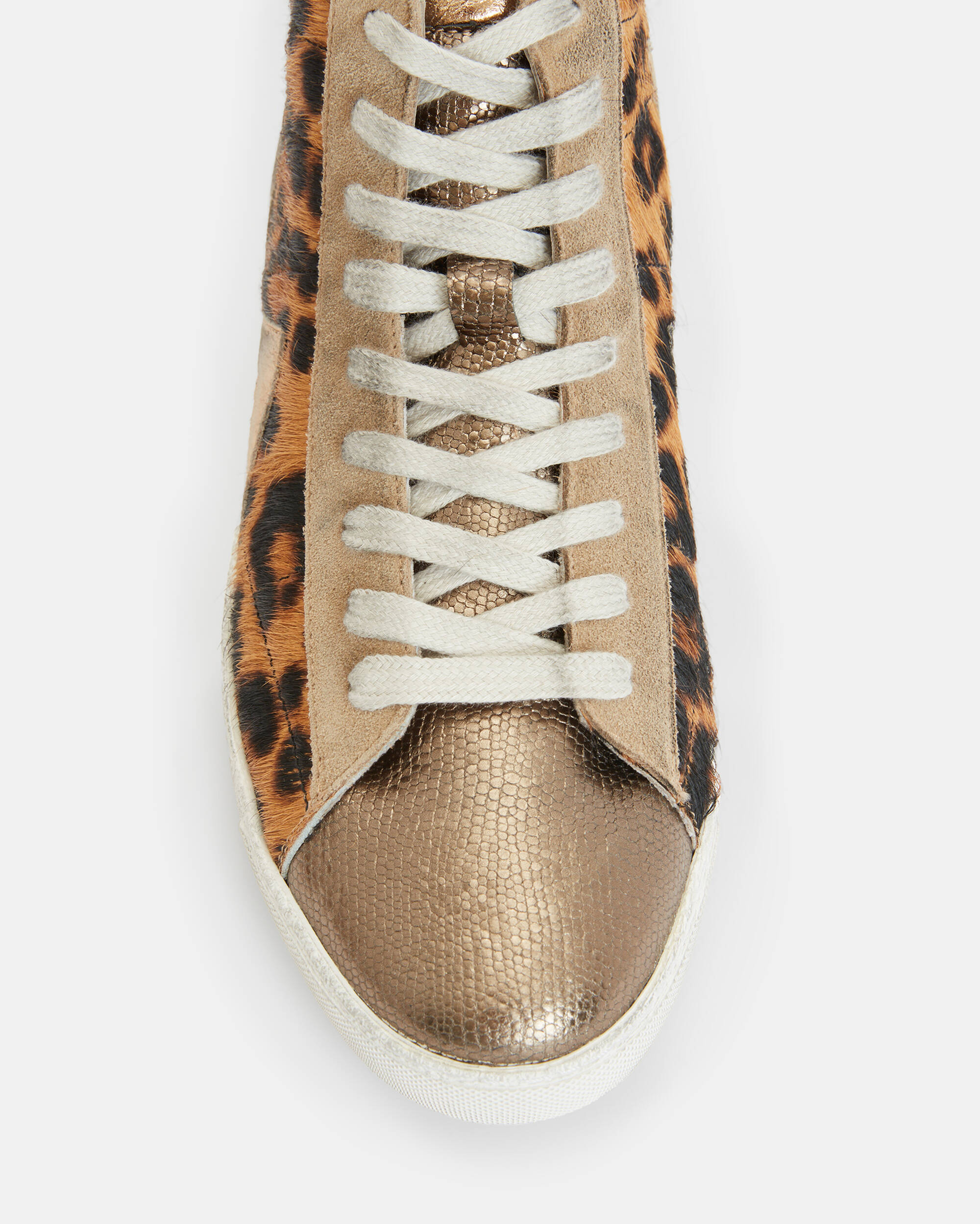 Tundy Bolt Leopard Print Trainers  large image number 3
