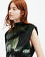 Isa Silk Blend Camo Print Midi Dress  large image number 2
