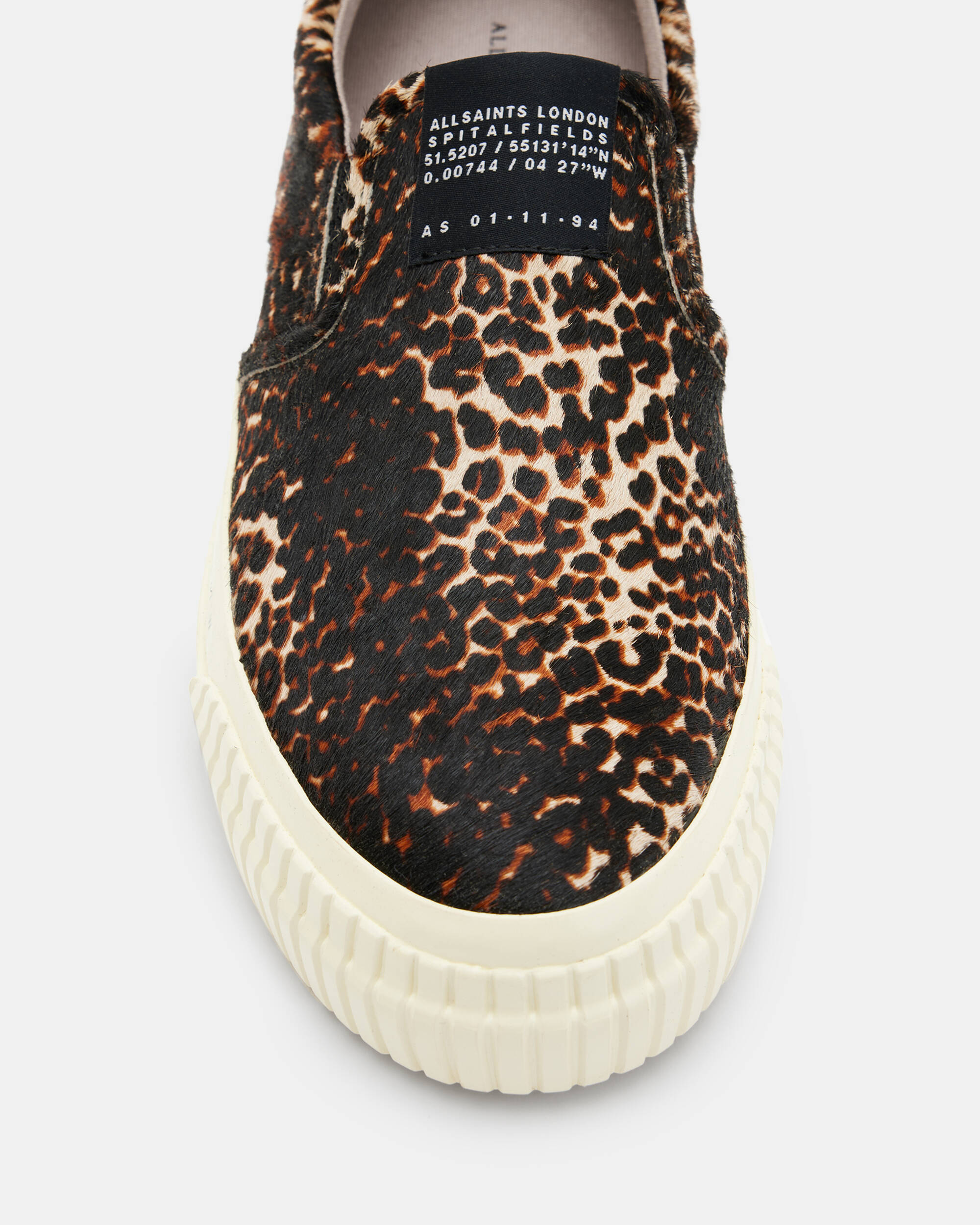 Slip Suede Leopard Print Trainers  large image number 3