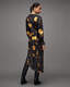 Naomi Silk Blend Aretha Print Midi Dress  large image number 3