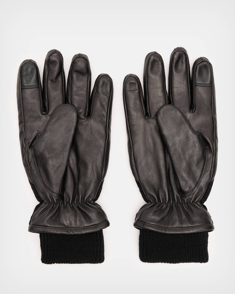Adien Corduroy Leather Puffer Gloves  large image number 4