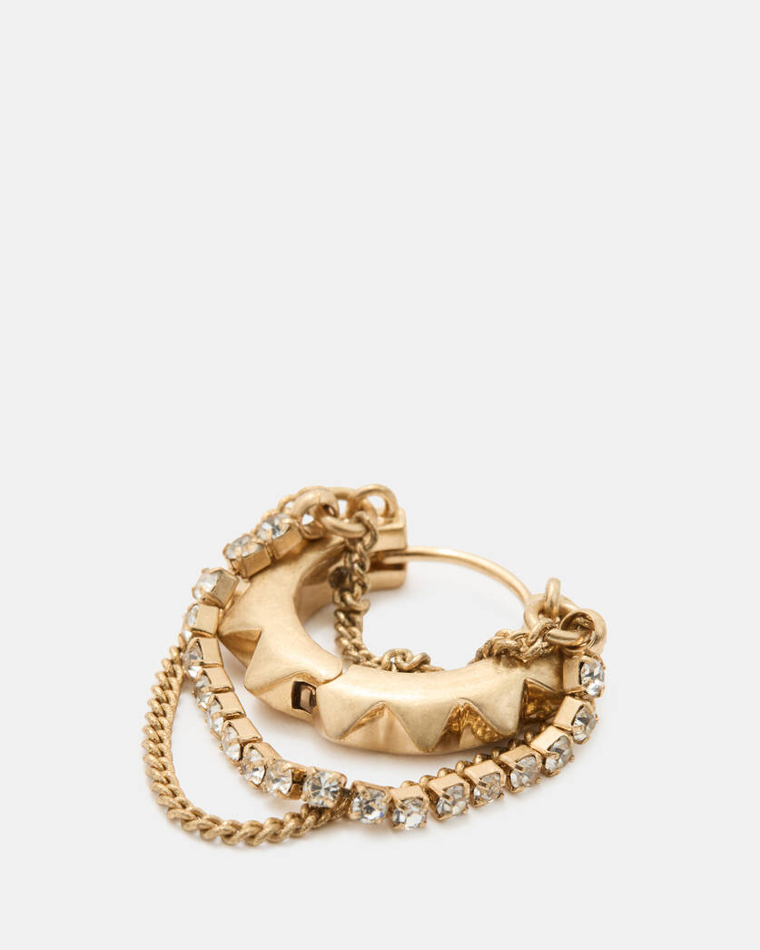 Trudy Small Chain Hoop Earrings  large image number 2