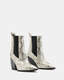 Ria Pointed Snake Leather Boots  large image number 5