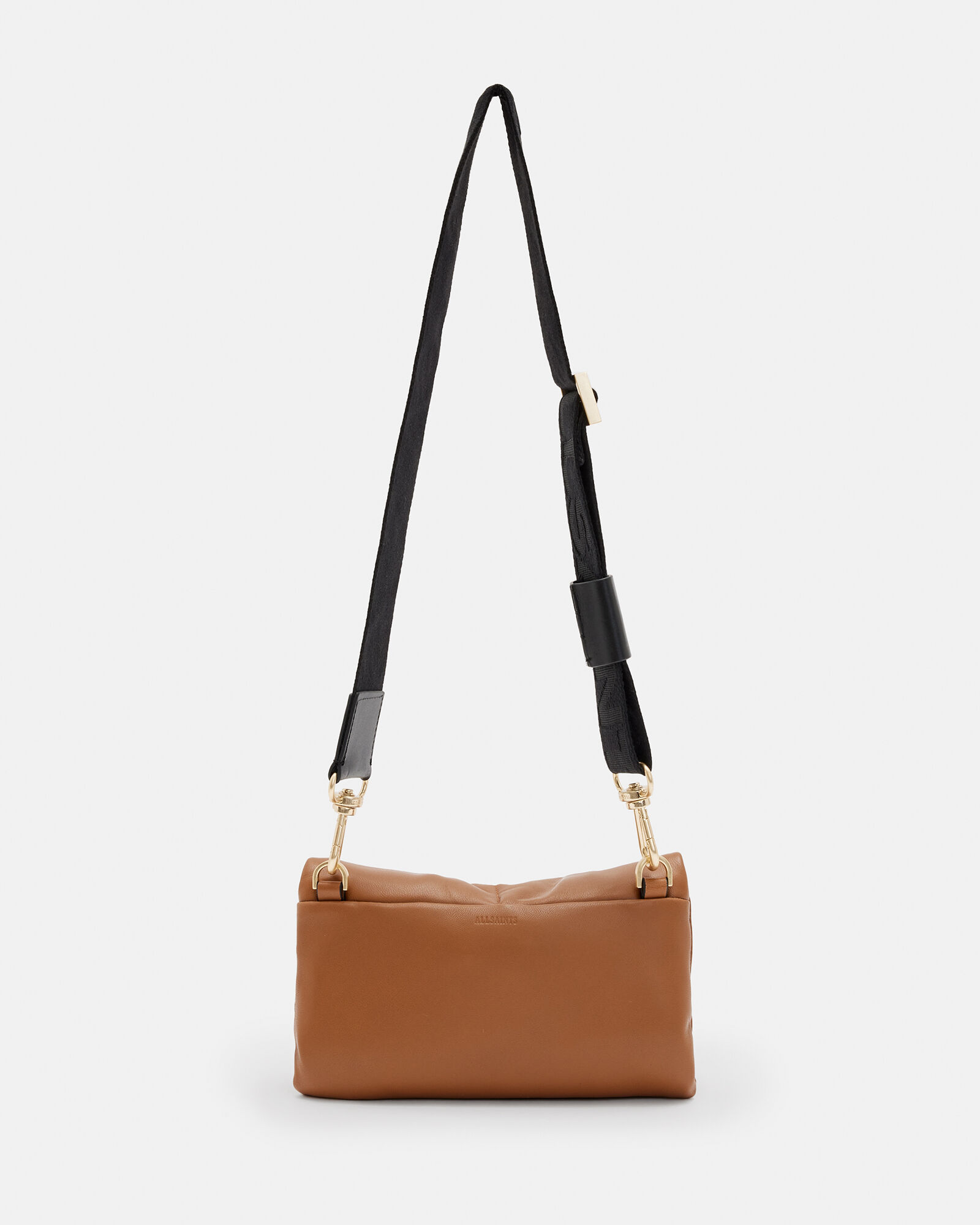 Ezra Leather Quilted Crossbody Bag SEPIA BROWN ALLSAINTS