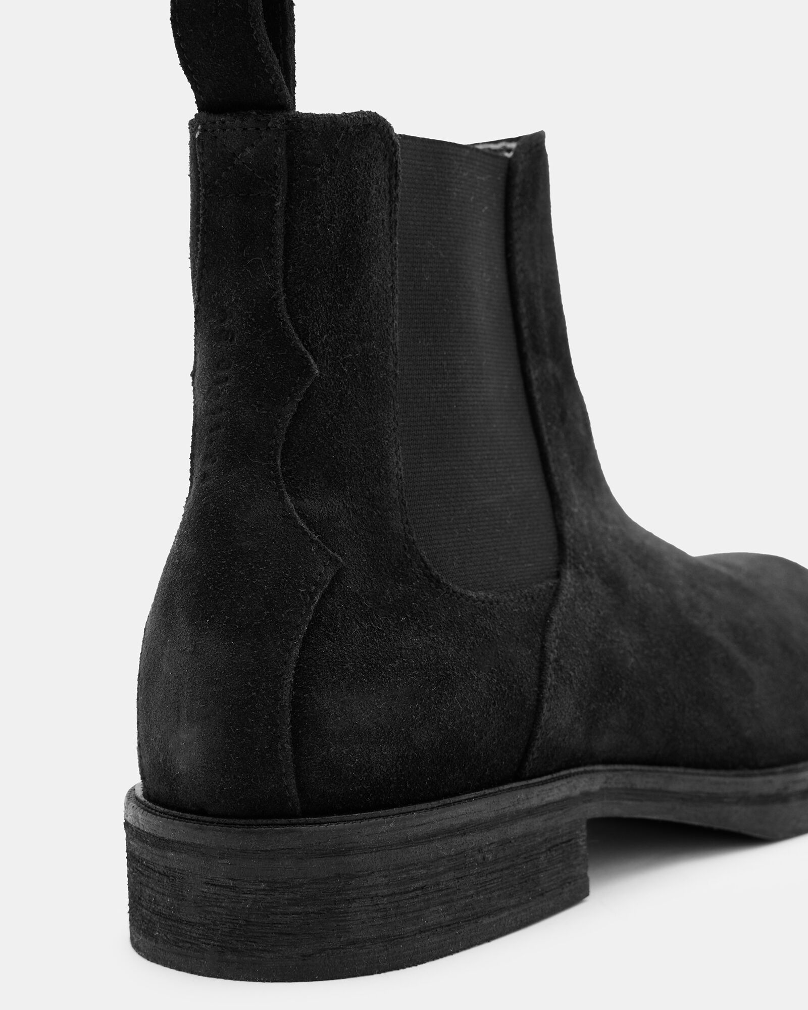 Creed Suede Chelsea Boots Black ALLSAINTS