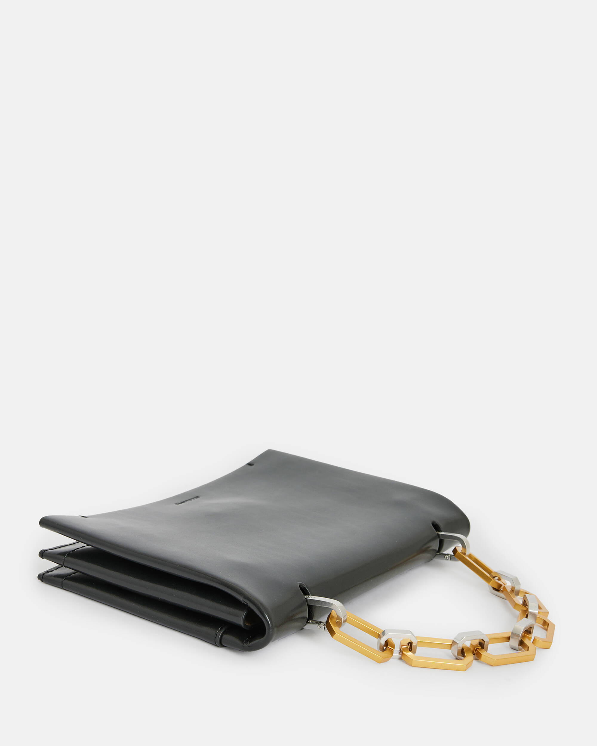 Yua Leather Removable Chain Clutch Bag  large image number 6