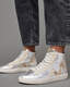 Tundy Bolt Metallic Leather Trainers  large image number 2