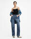 Mia Carpenter Wide Leg Denim Jeans  large image number 1