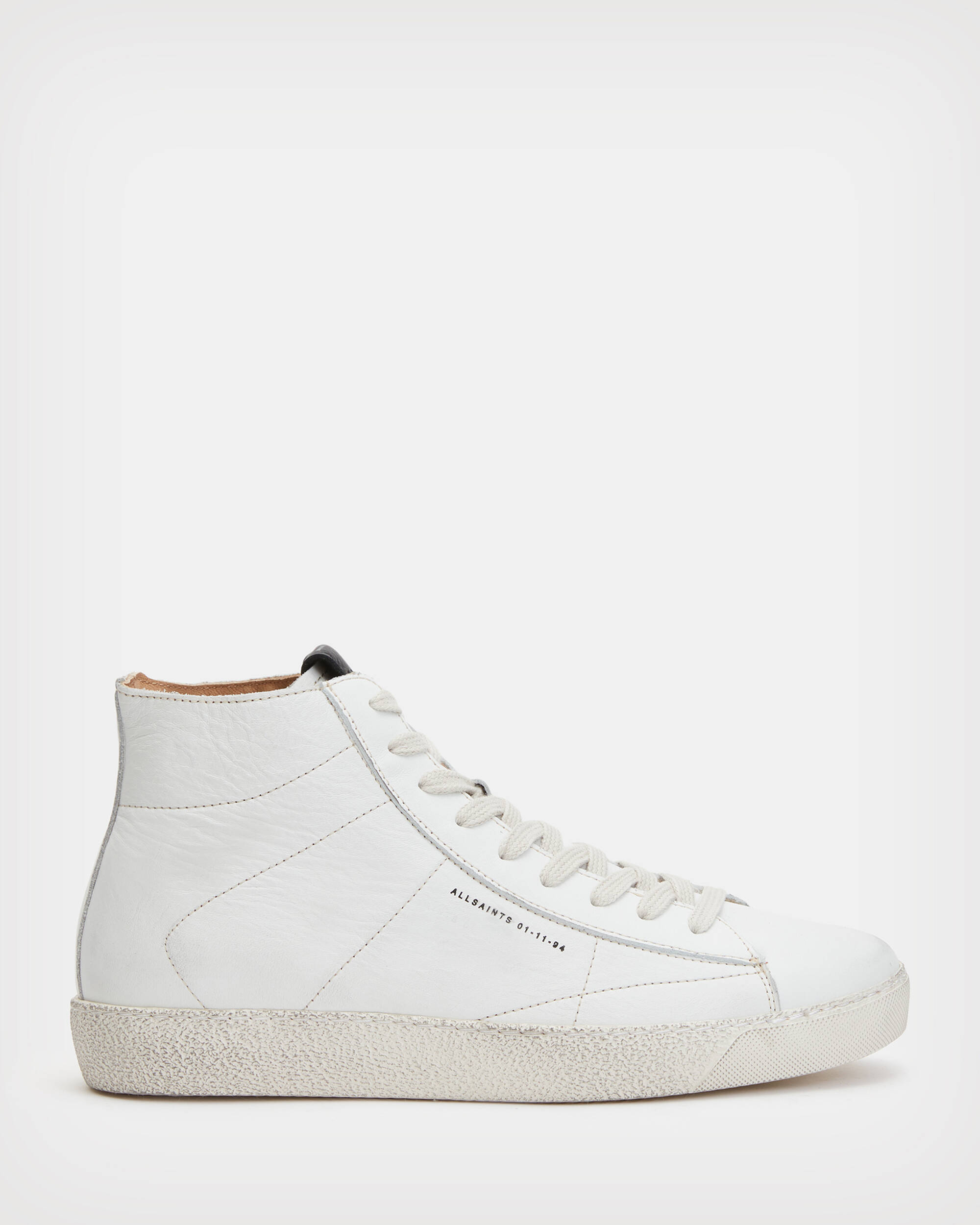 Tundy Logo Leather High Top Trainers