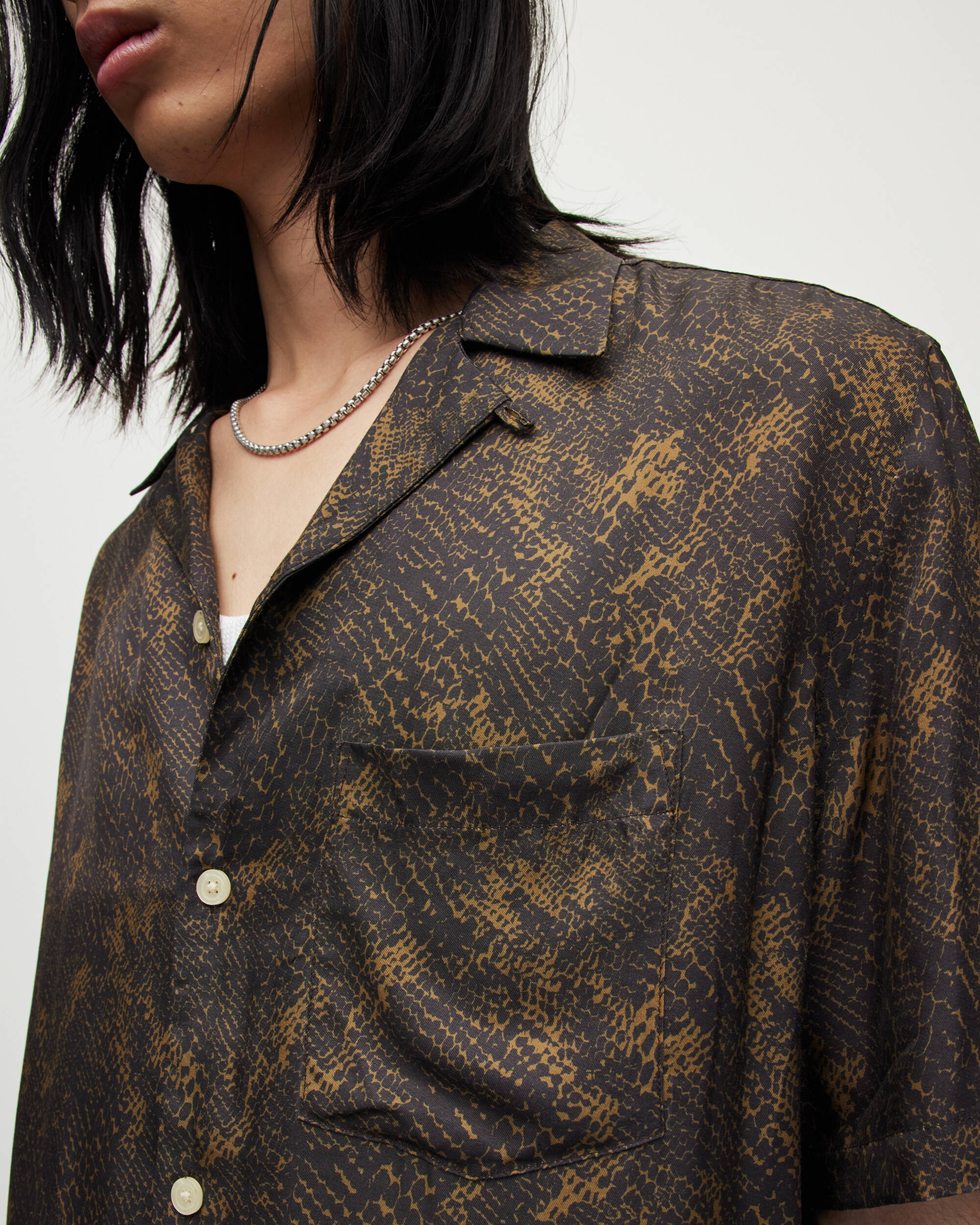 Caiman Snake Print Relaxed Shirt  large image number 2