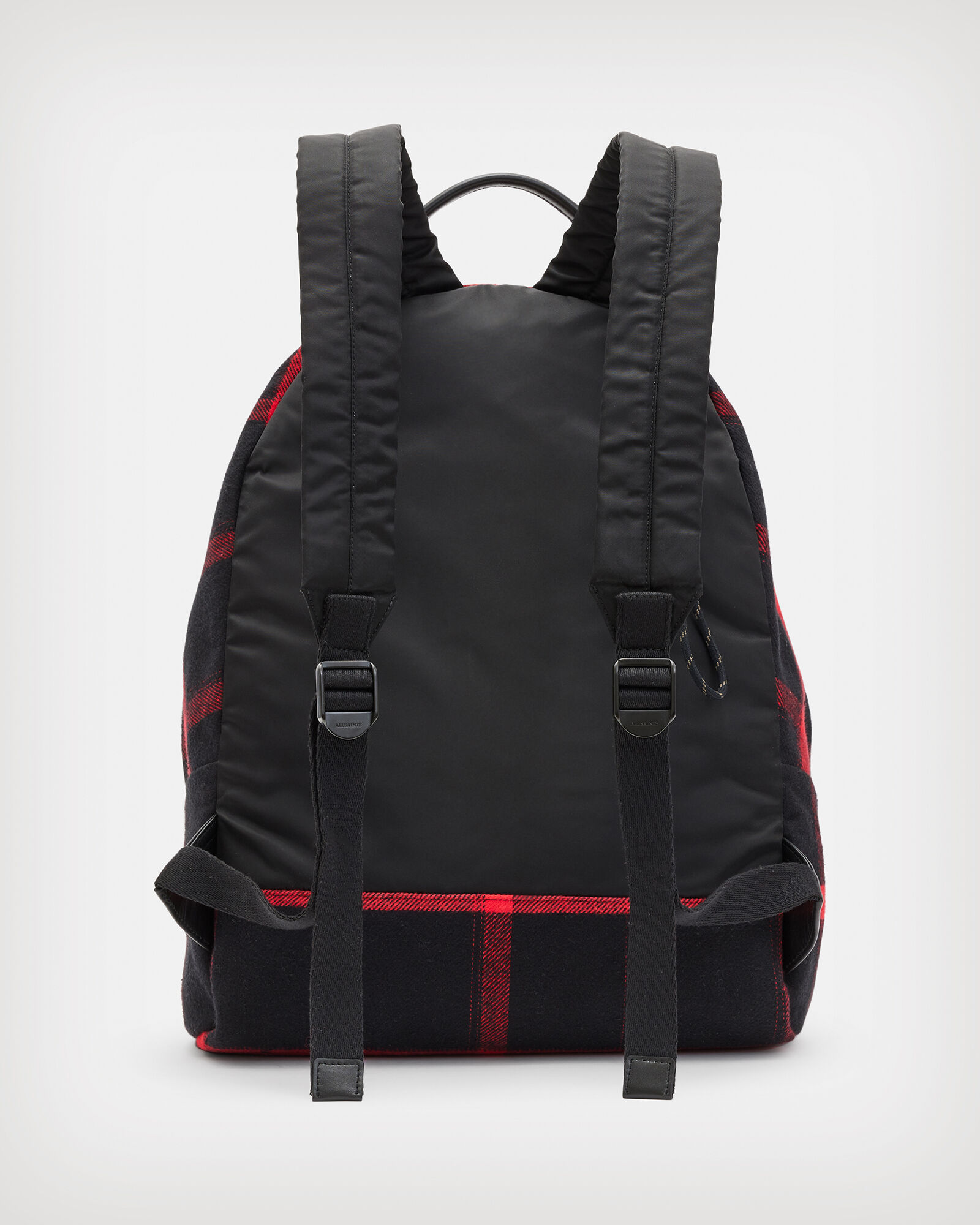 Carabiner Check Backpack Red/Black ALLSAINTS