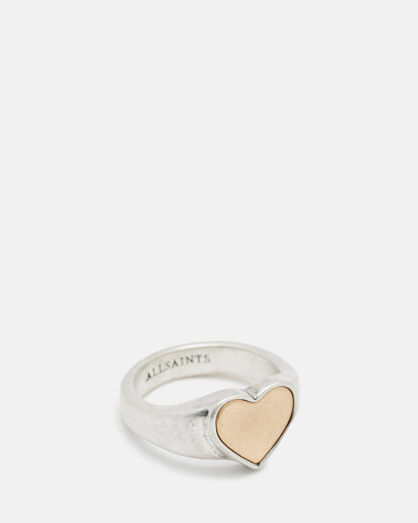 Obi Two Tone Heart Shaped Ring  large image number 1