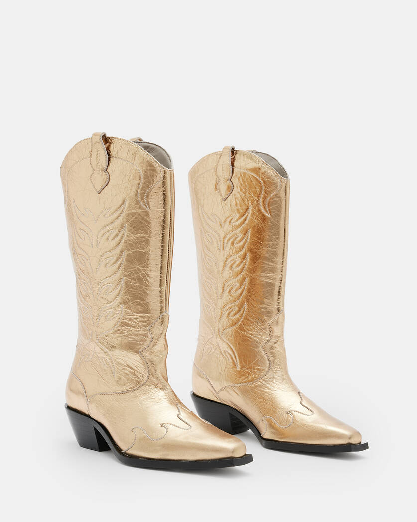 Dolly Western Metallic Leather Boots  large image number 4