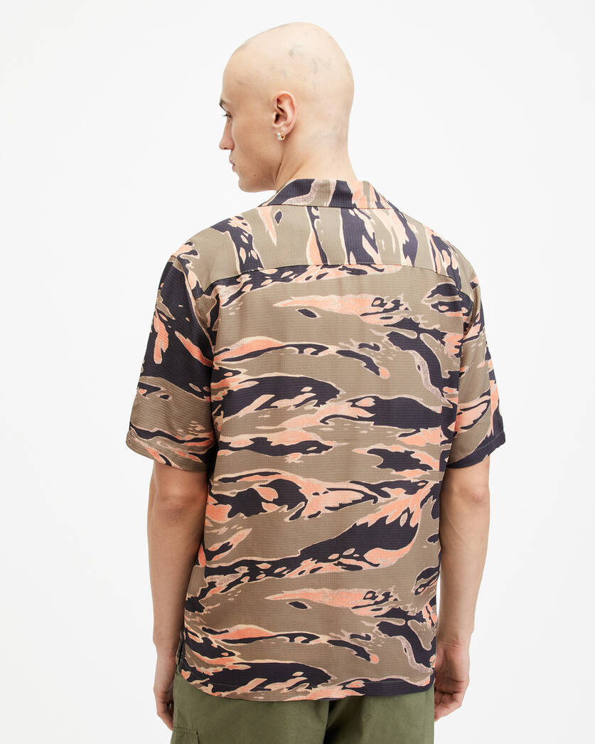 Solar Camouflage Print Relaxed Fit Shirt  large image number 6