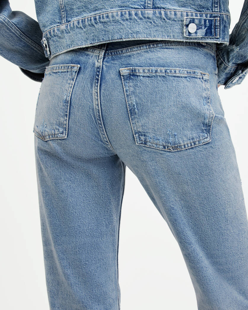 Ida Cropped Straight Denim Jeans  large image number 6