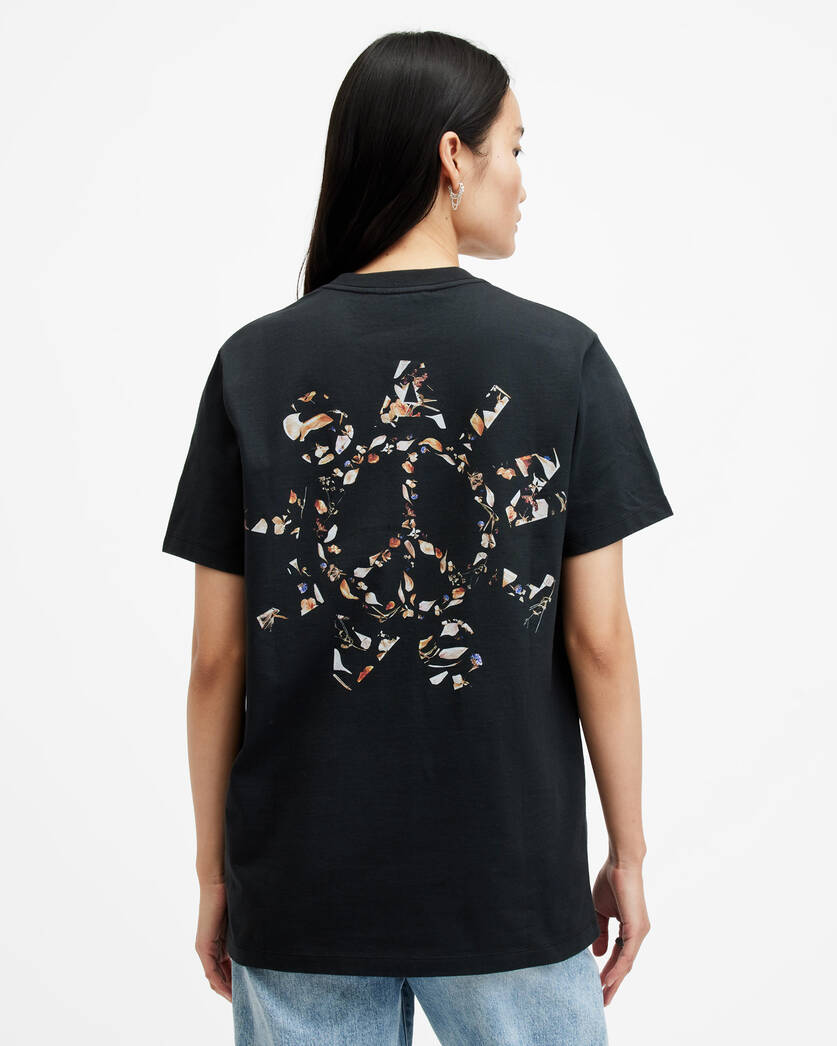 Pierra Floral Logo Oversized T-Shirt  large image number 5