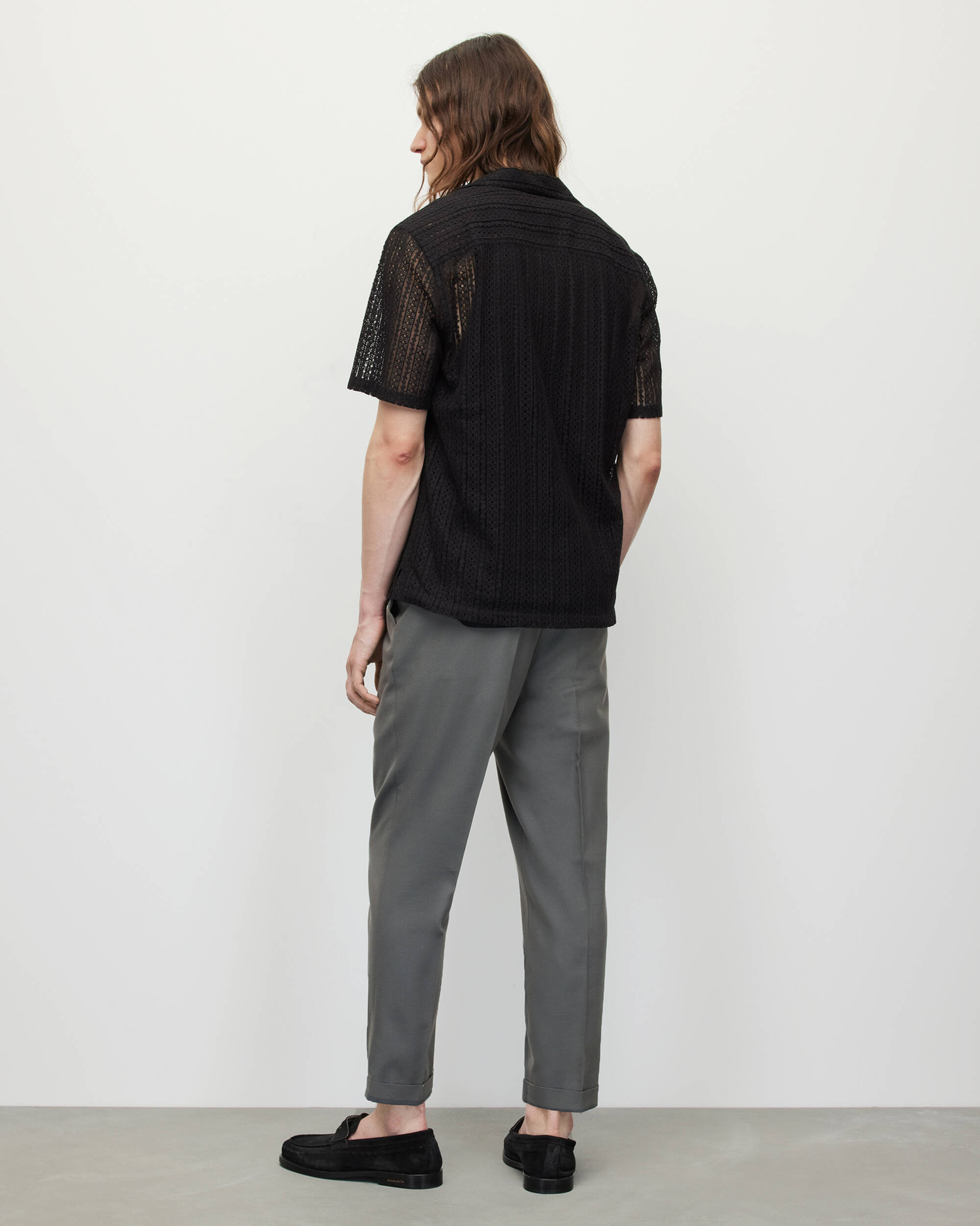 Tallis Slim Fit Cropped Tapered Trousers  large image number 6