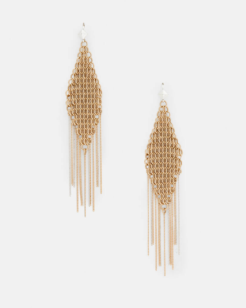Lucila Fringed Chain Earrings  large image number 1