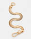 Flat Snake Chain Silver-Tone Bracelet  large image number 3