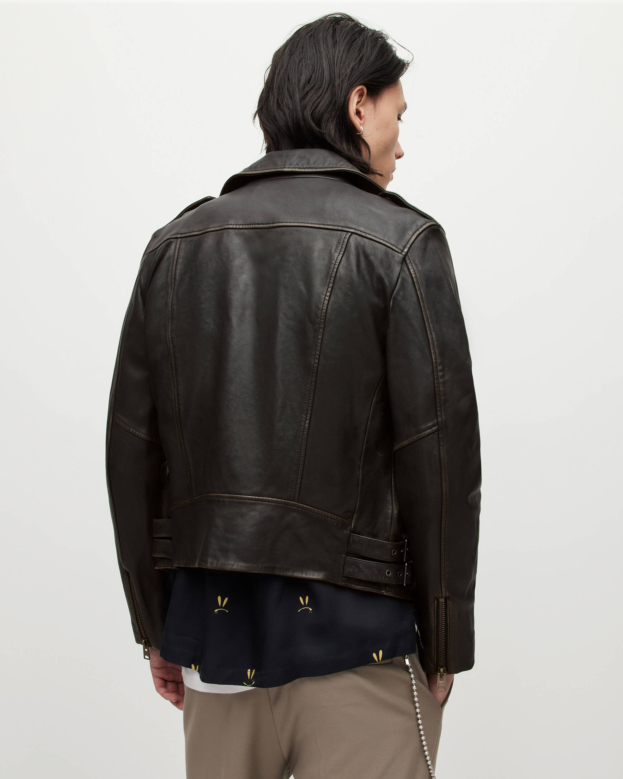 Luca Leather Biker Jacket  large image number 6
