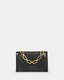 Yua Leather Removable Chain Clutch Bag  large image number 1