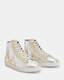 Tundy Bolt Metallic Leather Trainers  large image number 4