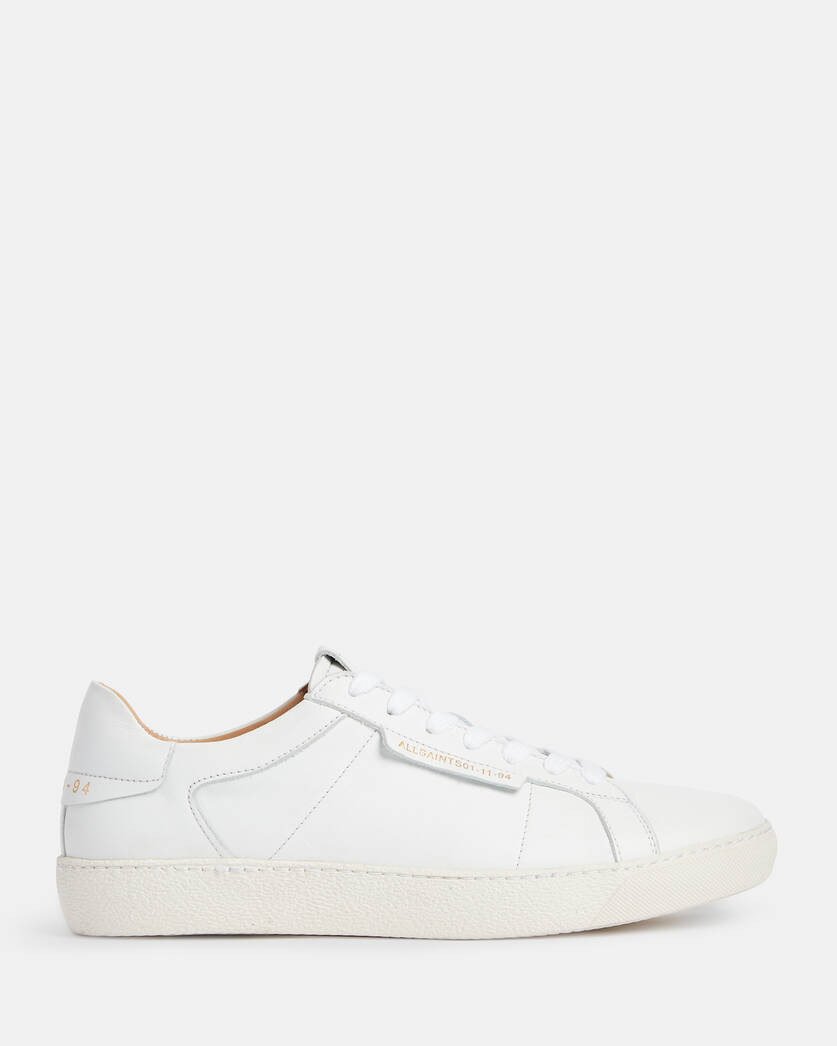 Sheer Leather Low Top Trainers White | ALLSAINTS