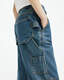 Florence Wide Leg Denim Cargo Trousers  large image number 3