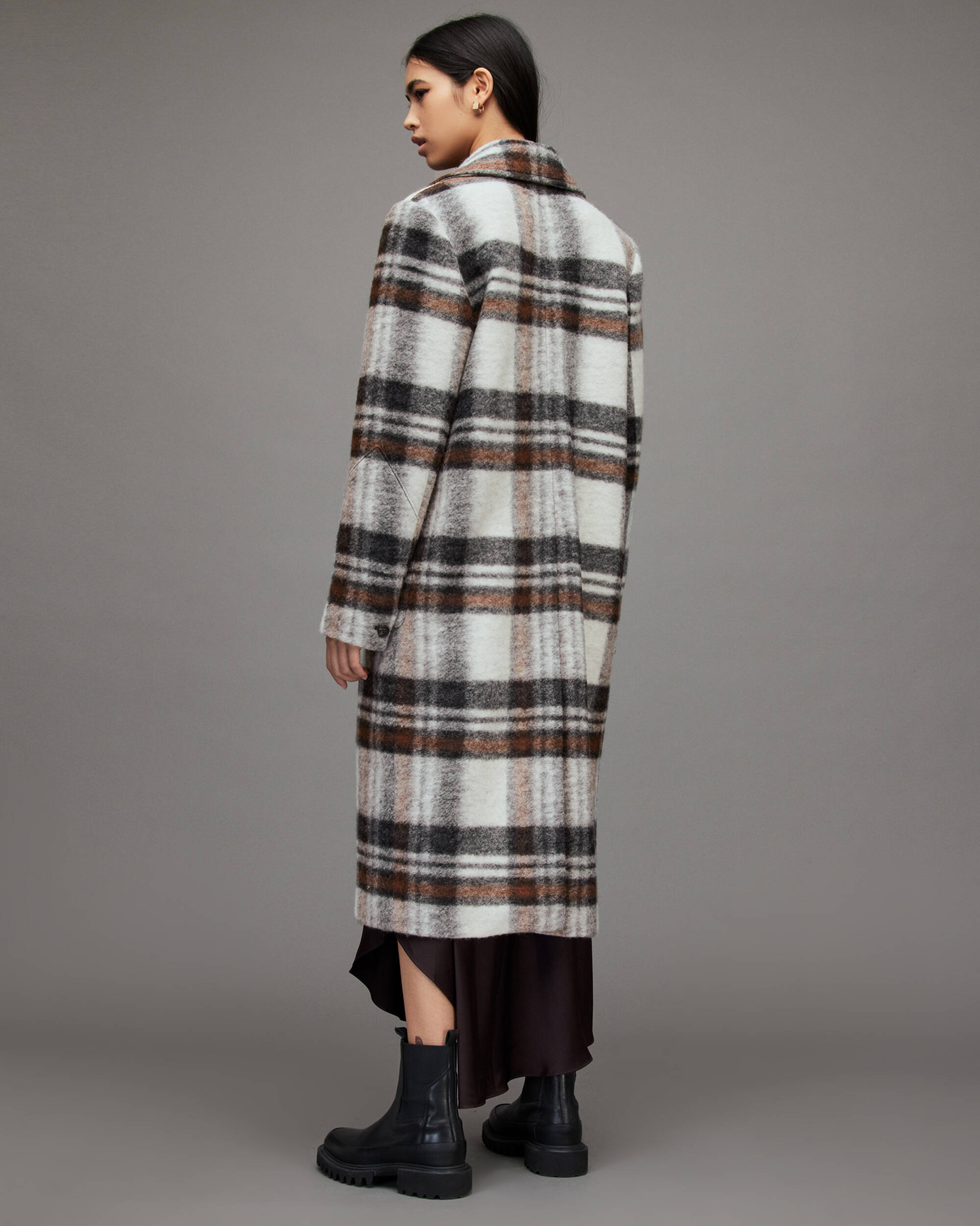 Esme Relaxed Checked Coat  large image number 6