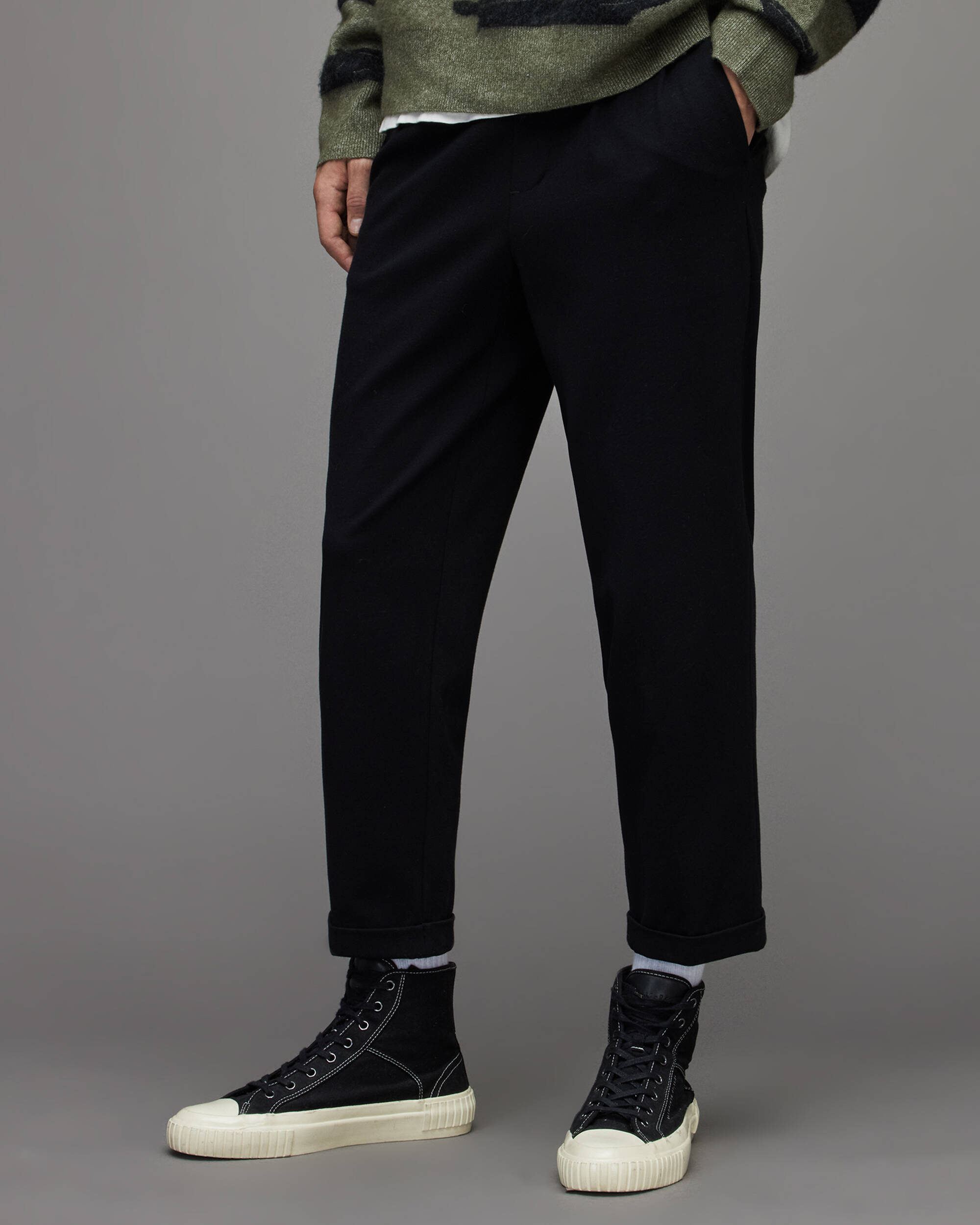 Rein Cropped Slim Trousers  large image number 2