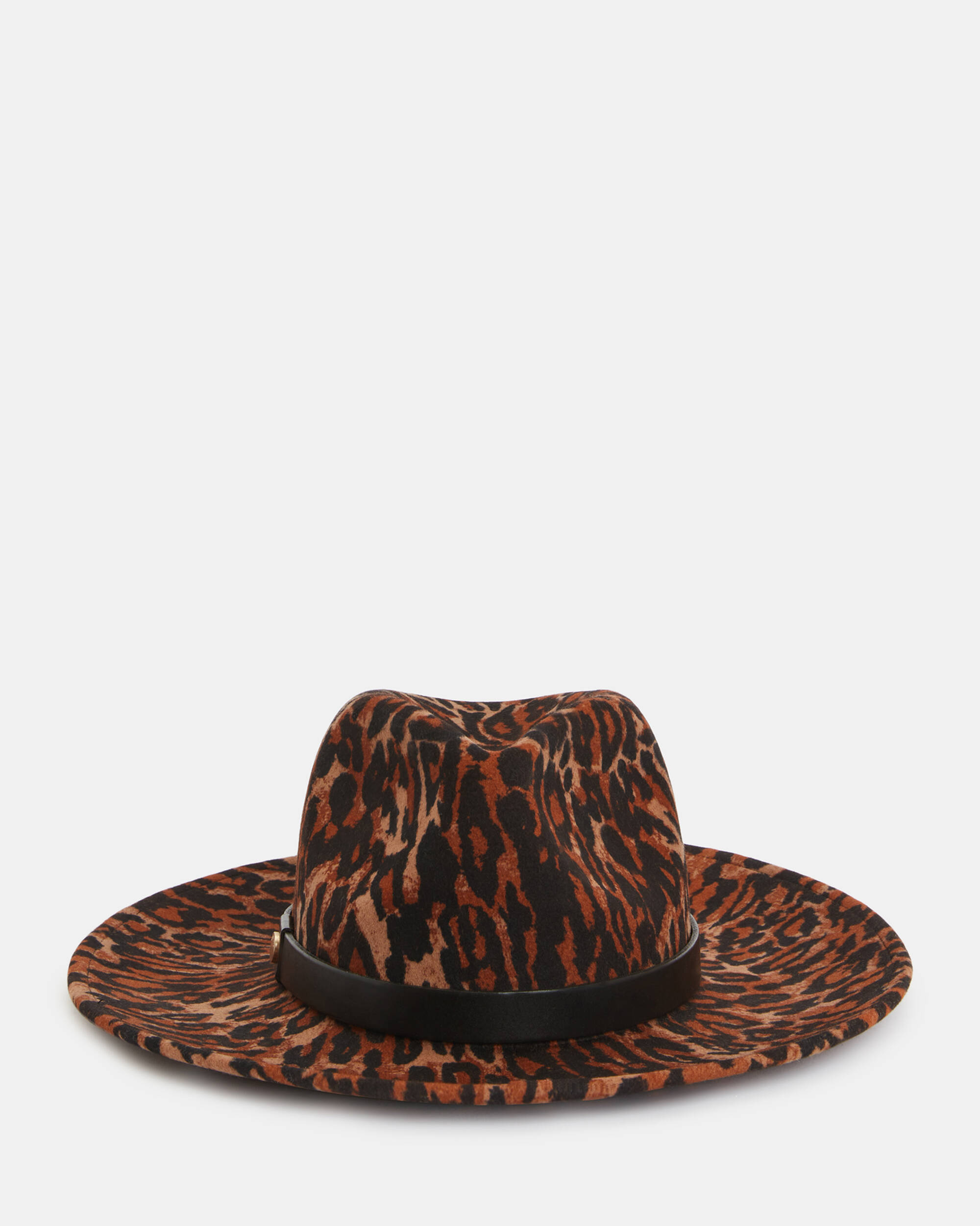 Annie Leopard Print Wool Fedora Hat  large image number 5