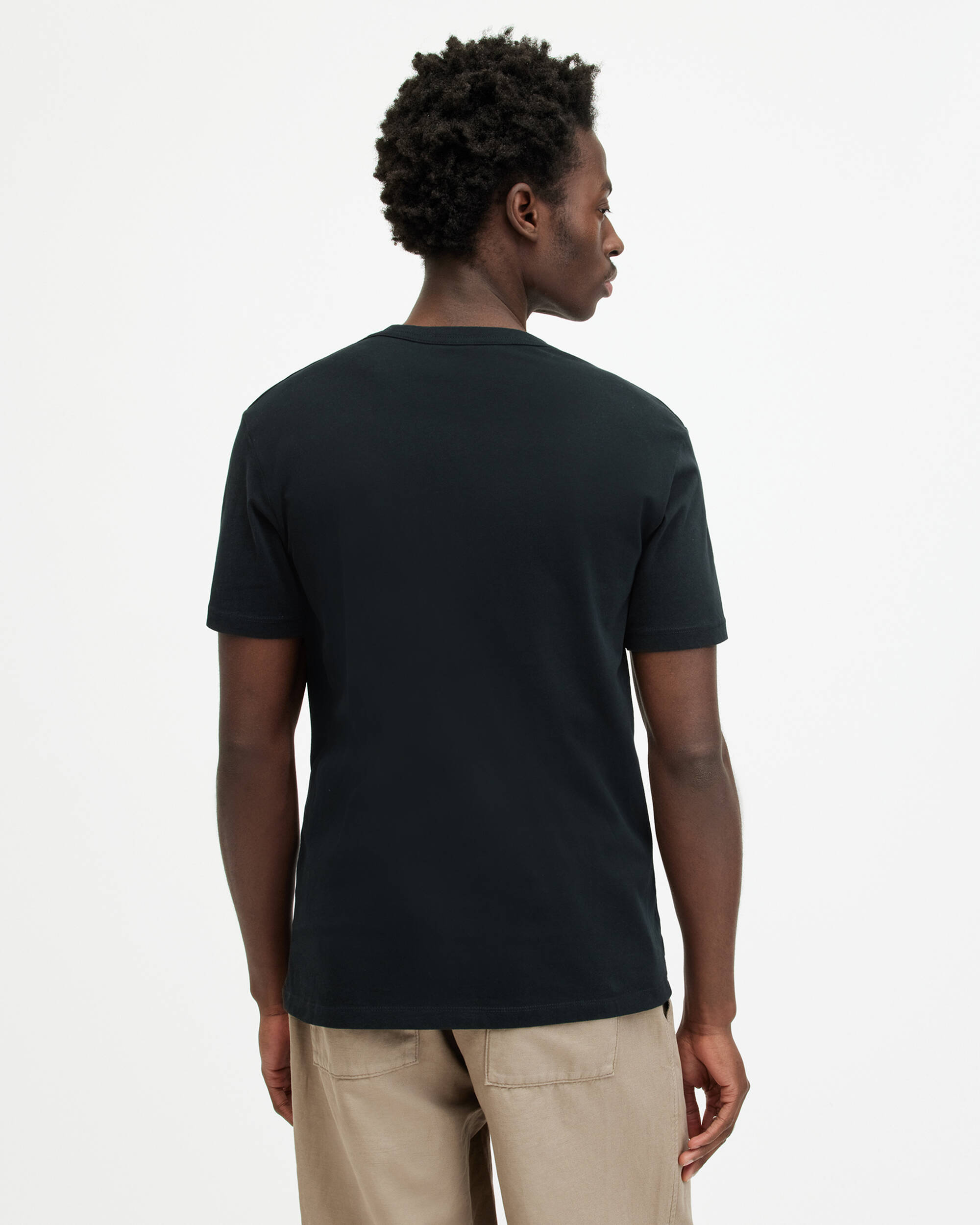 Brace Brushed Cotton 3 Pack T-Shirts Black | ALLSAINTS