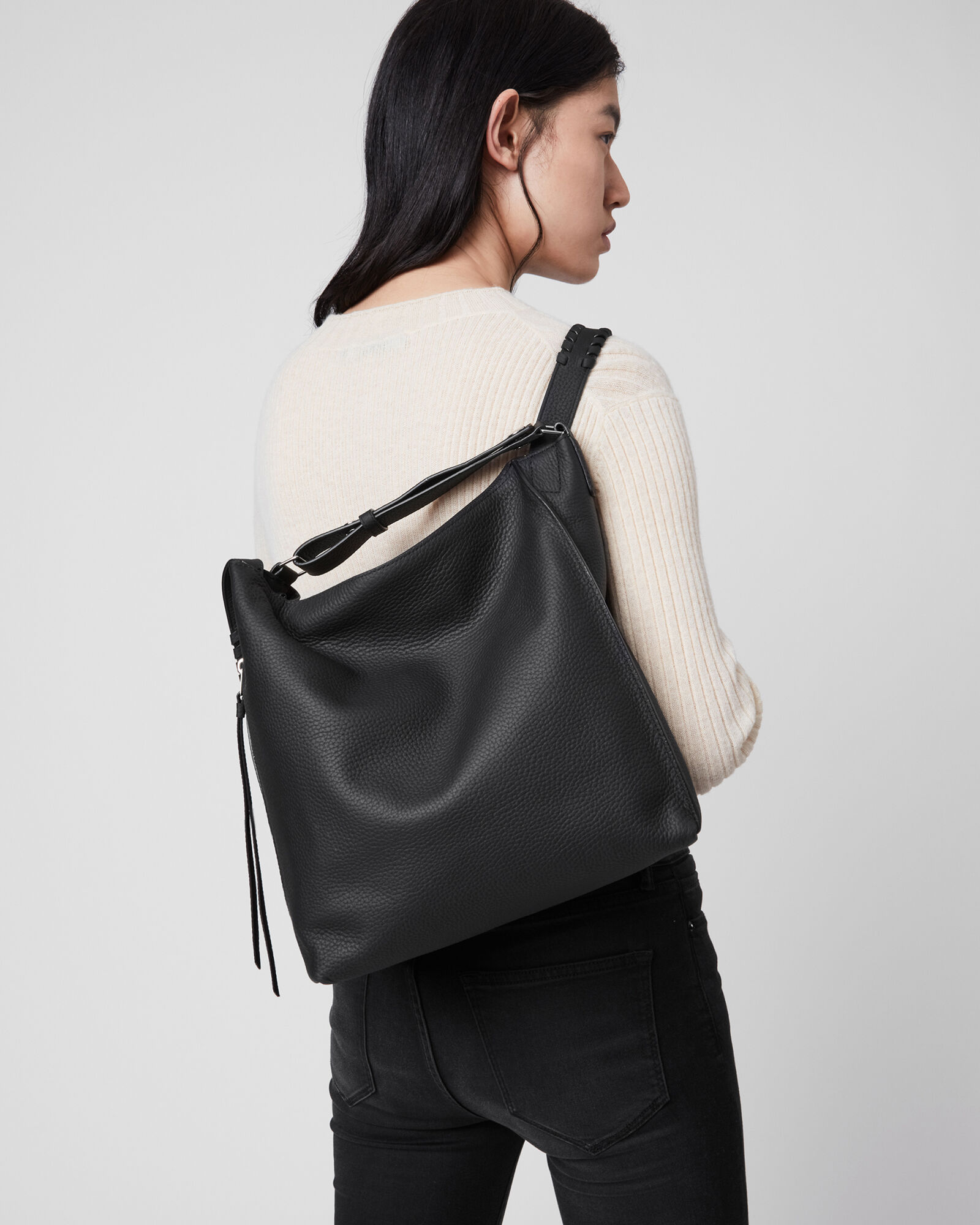 Kita Small Leather Backpack Black ALLSAINTS