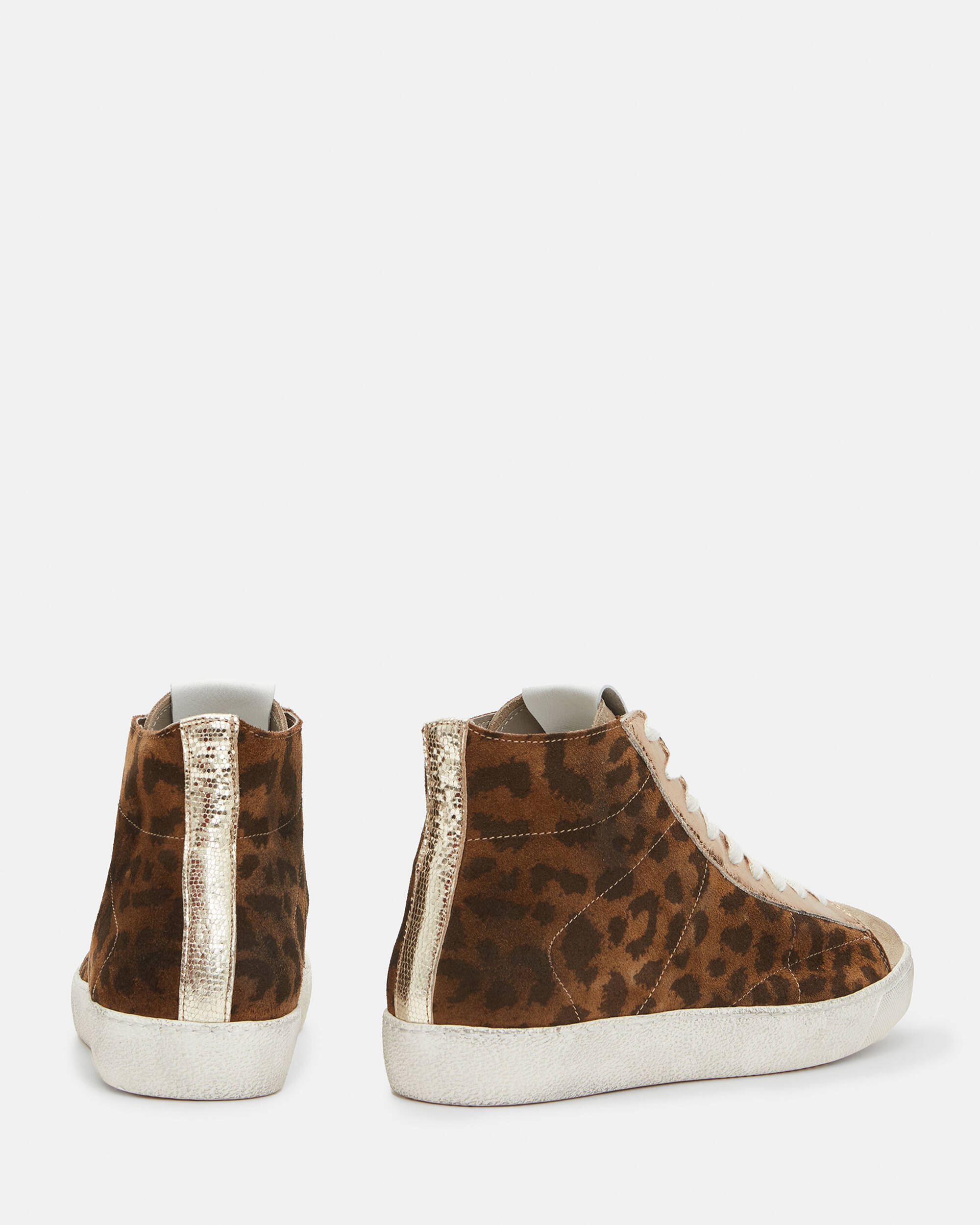 Tundy Leopard Leather High Top Trainers  large image number 8