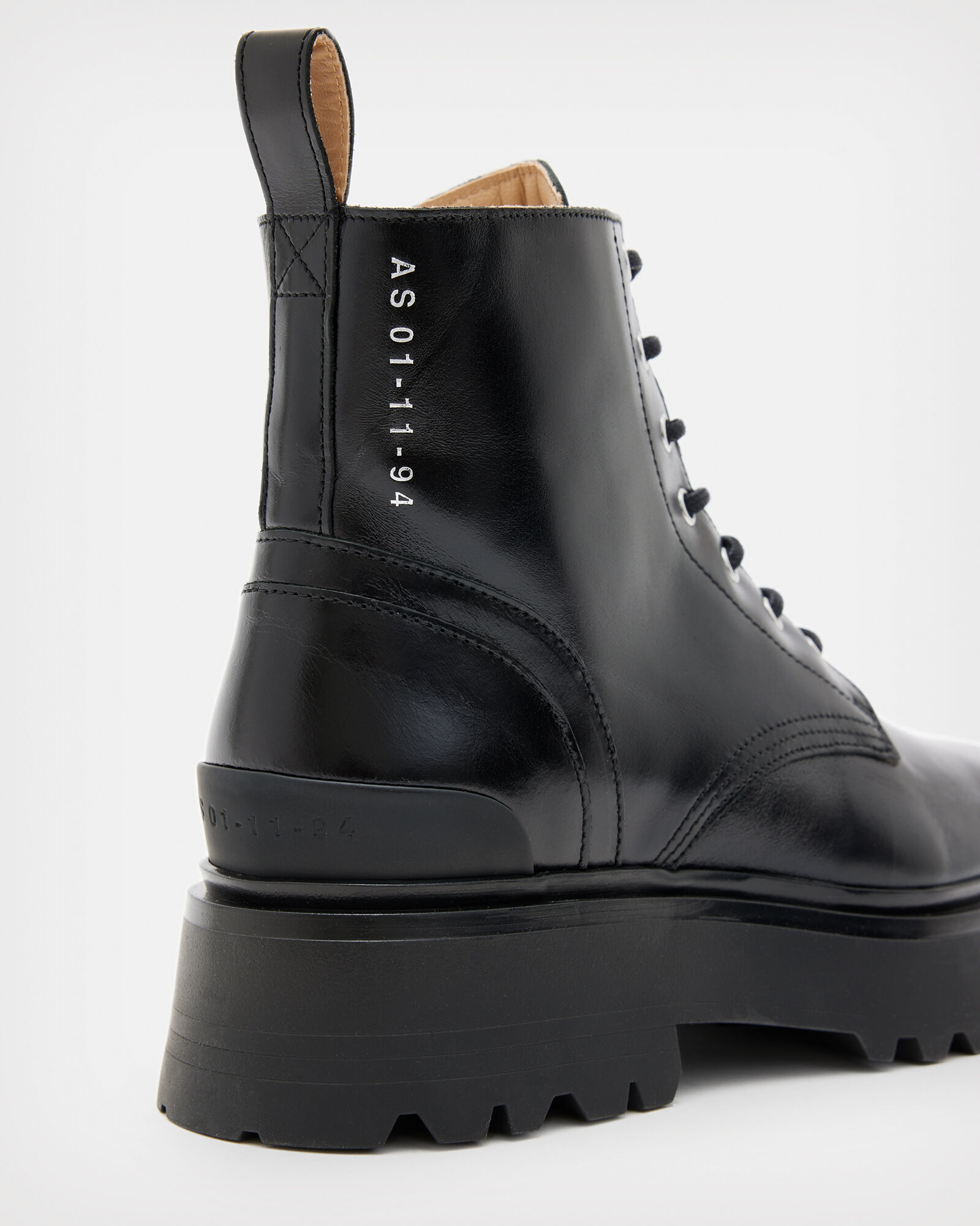 Flint Leather Boots Black ALLSAINTS