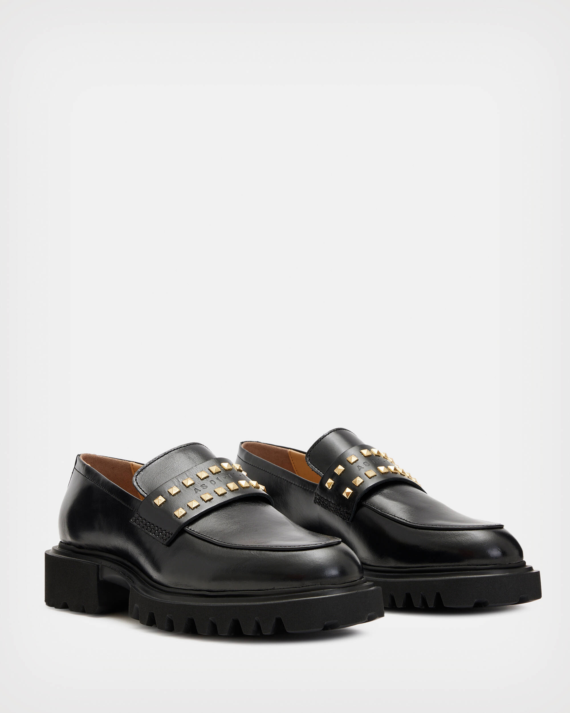 Lola Studded Leather Loafers  large image number 4
