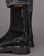 Amber Leather Snakeskin Effect Boots  large image number 4