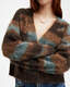 Volka Abstract Print Brushed Cardigan  large image number 2