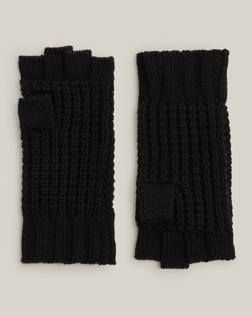 Nevada Fingerless Wool Blend Gloves  large image number 3