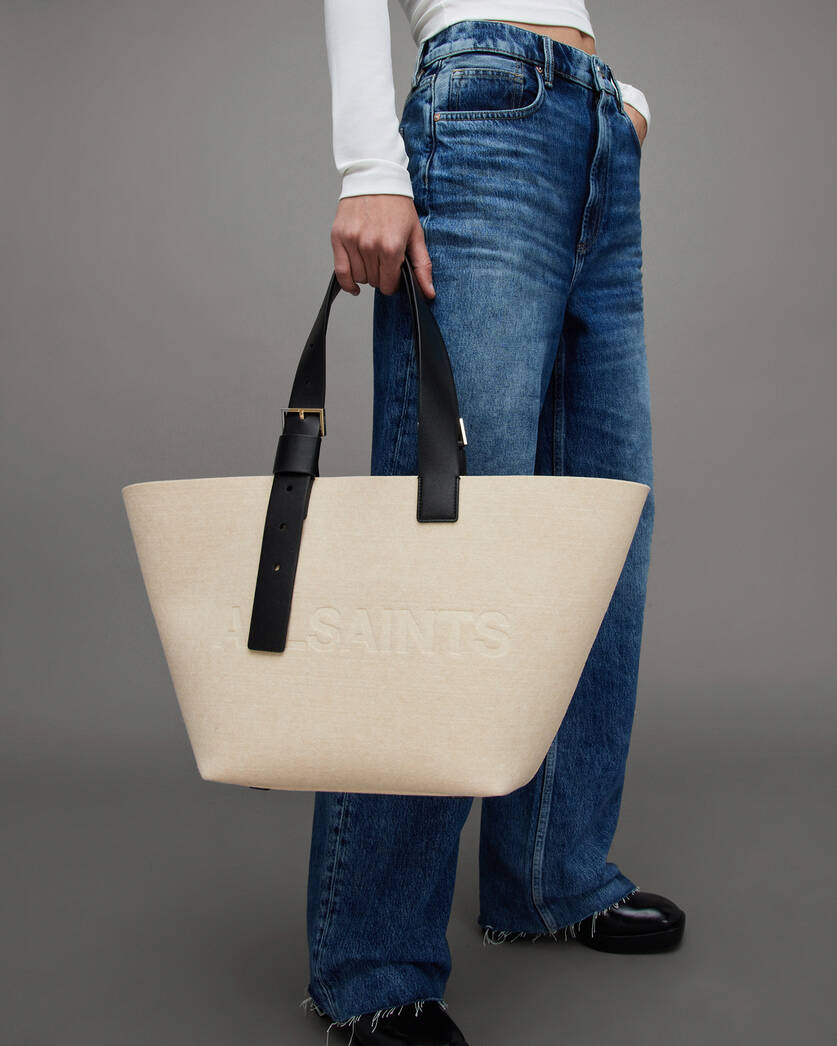 JJ. Accessory Felt Shopping Bag, Fabric Shopper Bag, Handbag