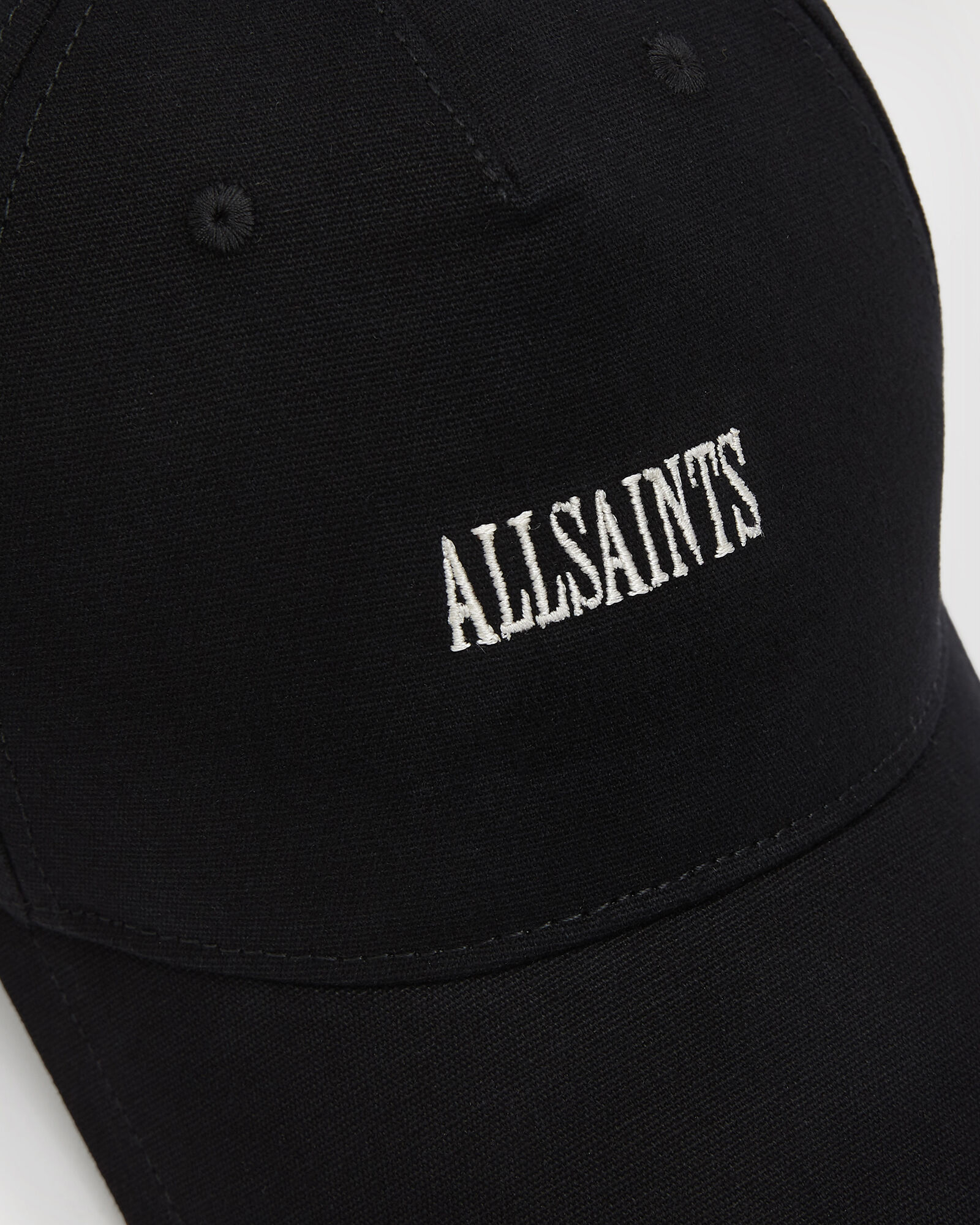 Axl Embroidered Baseball Cap Black/White ALLSAINTS