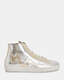 Tundy Bolt Metallic Leather Trainers  large image number 1