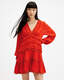 Zora Ruffle V-Neck Mini Dress  large image number 3