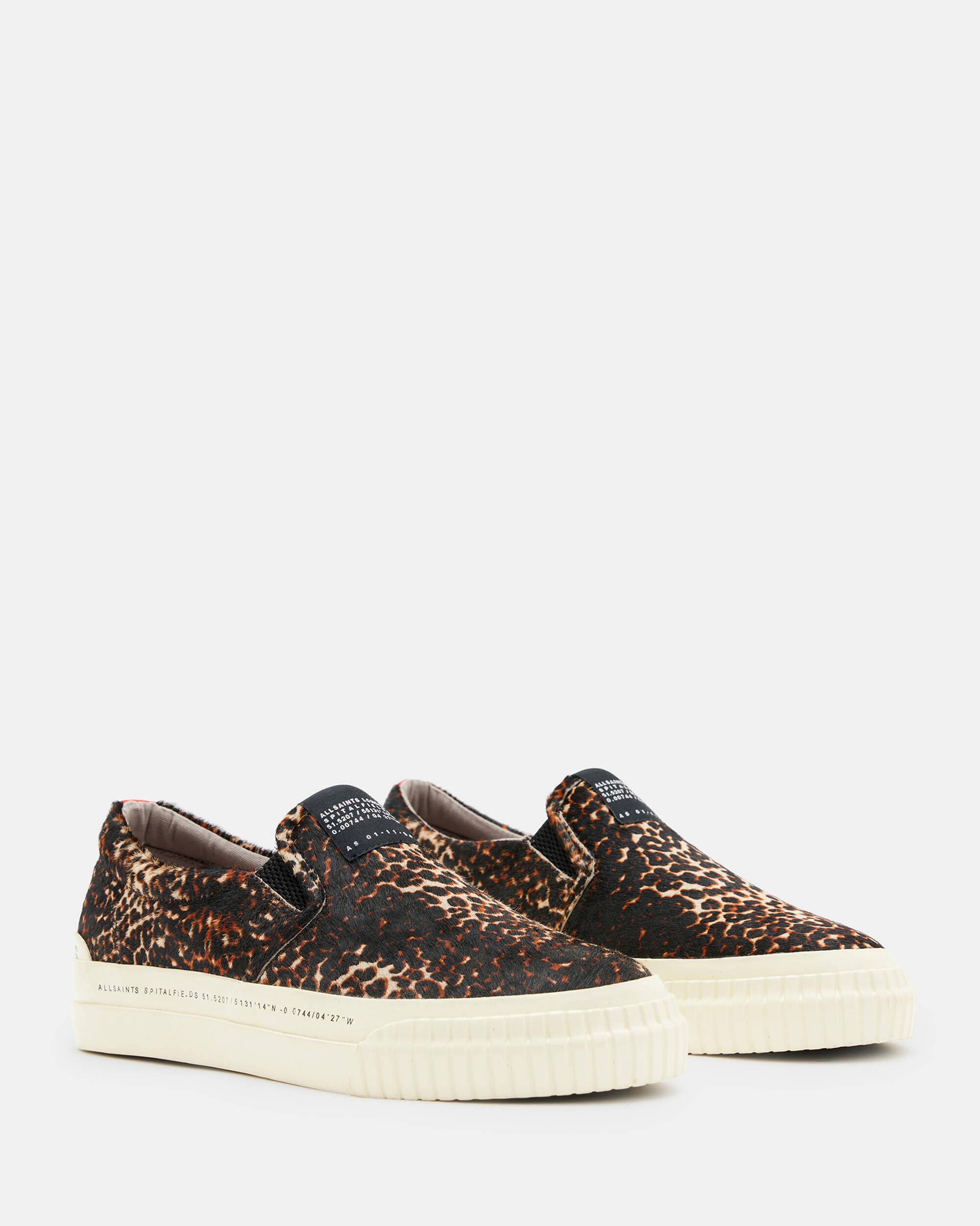 Slip Suede Leopard Print Trainers  large image number 5
