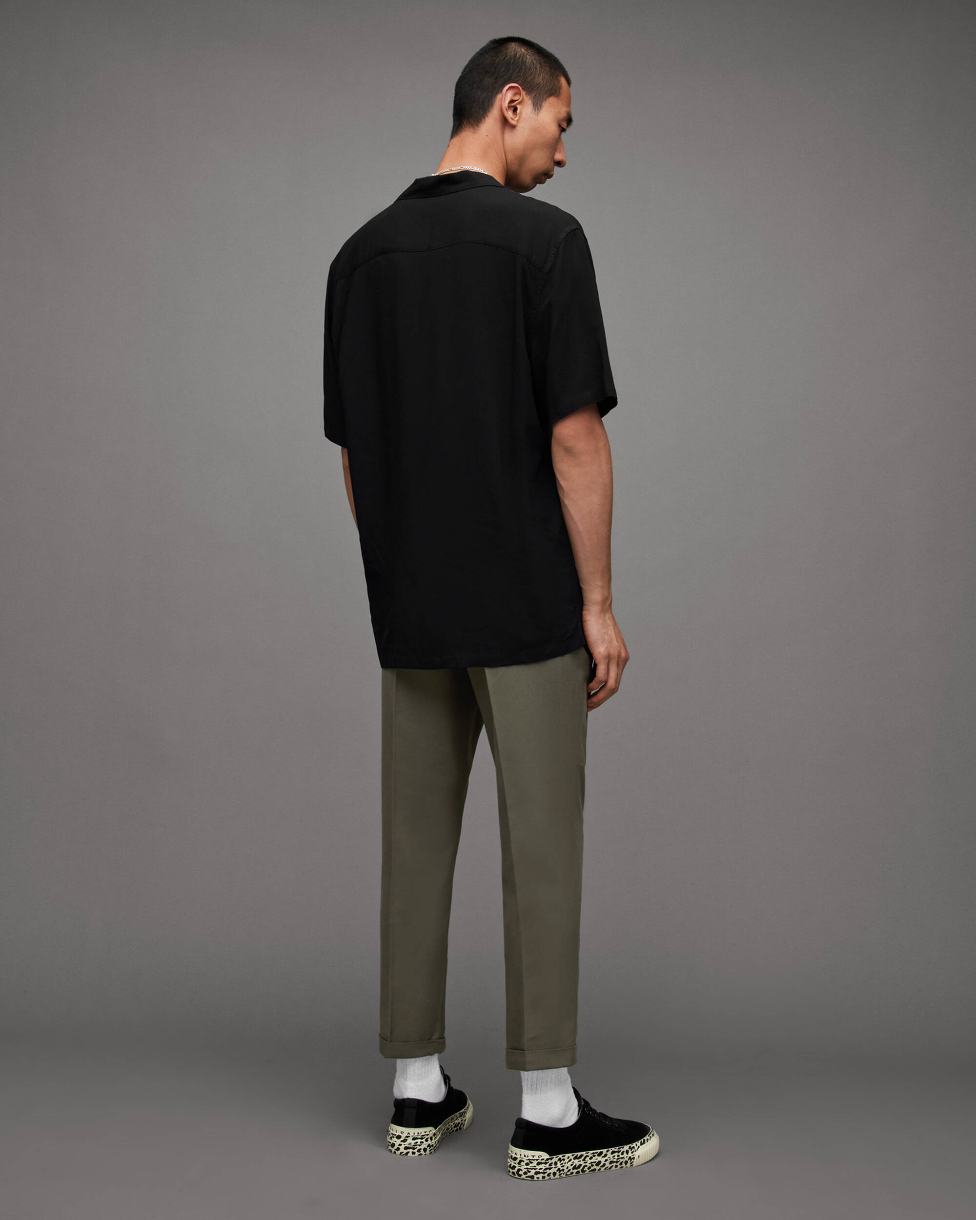 Tallis Slim Fit Cropped Tapered Trousers  large image number 5