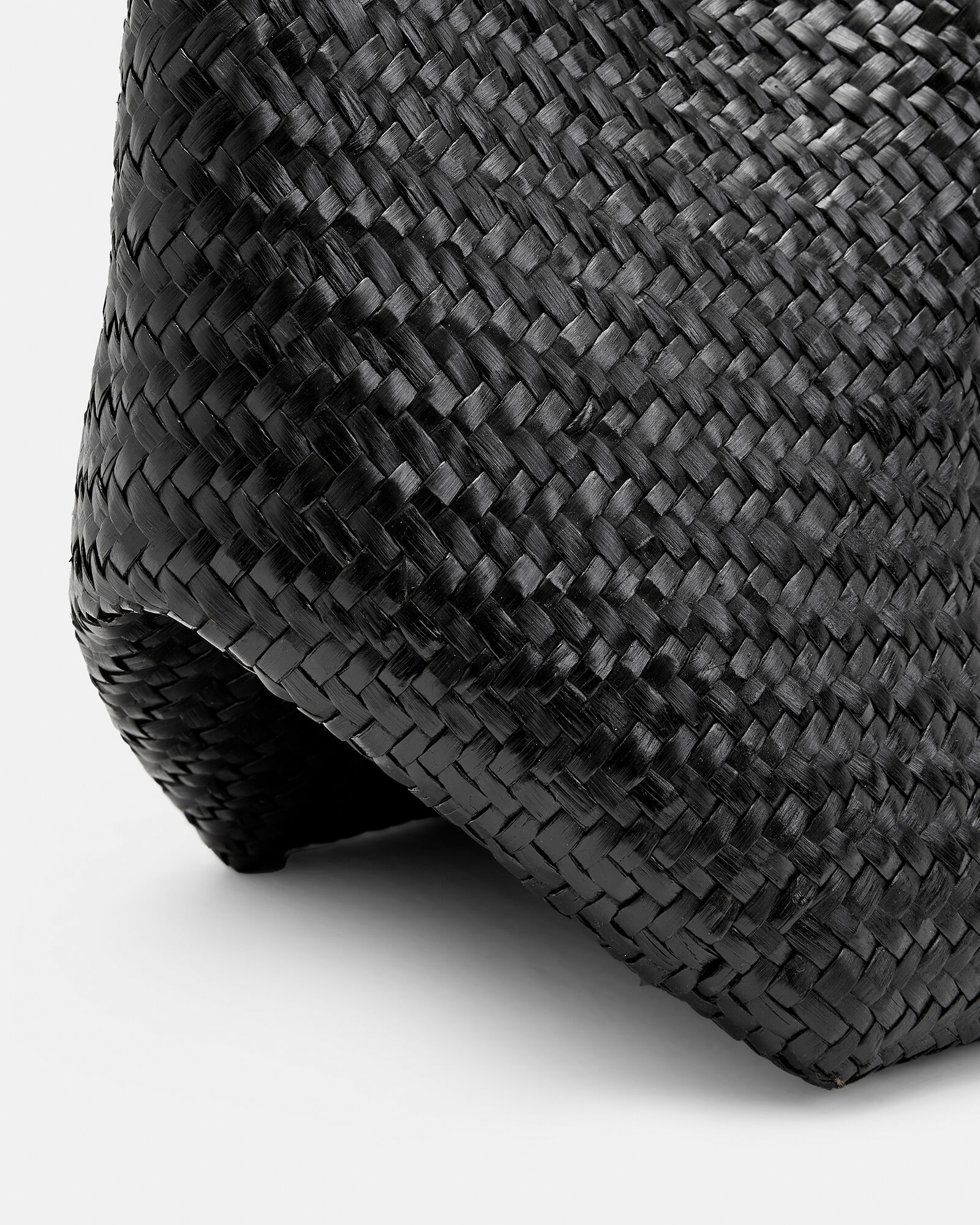 Allington Straw Tote Bag Black ALLSAINTS Canada