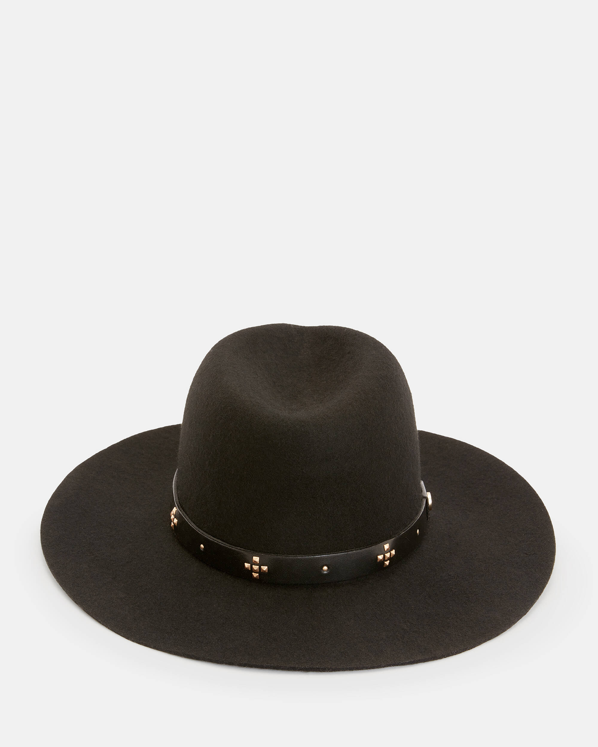 Nova Studded Leather Band Fedora Hat  large image number 1
