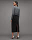 Cyra Frayed Waistband Maxi Denim Skirt  large image number 6